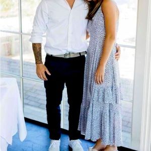 Urban outfitters blue and white dress